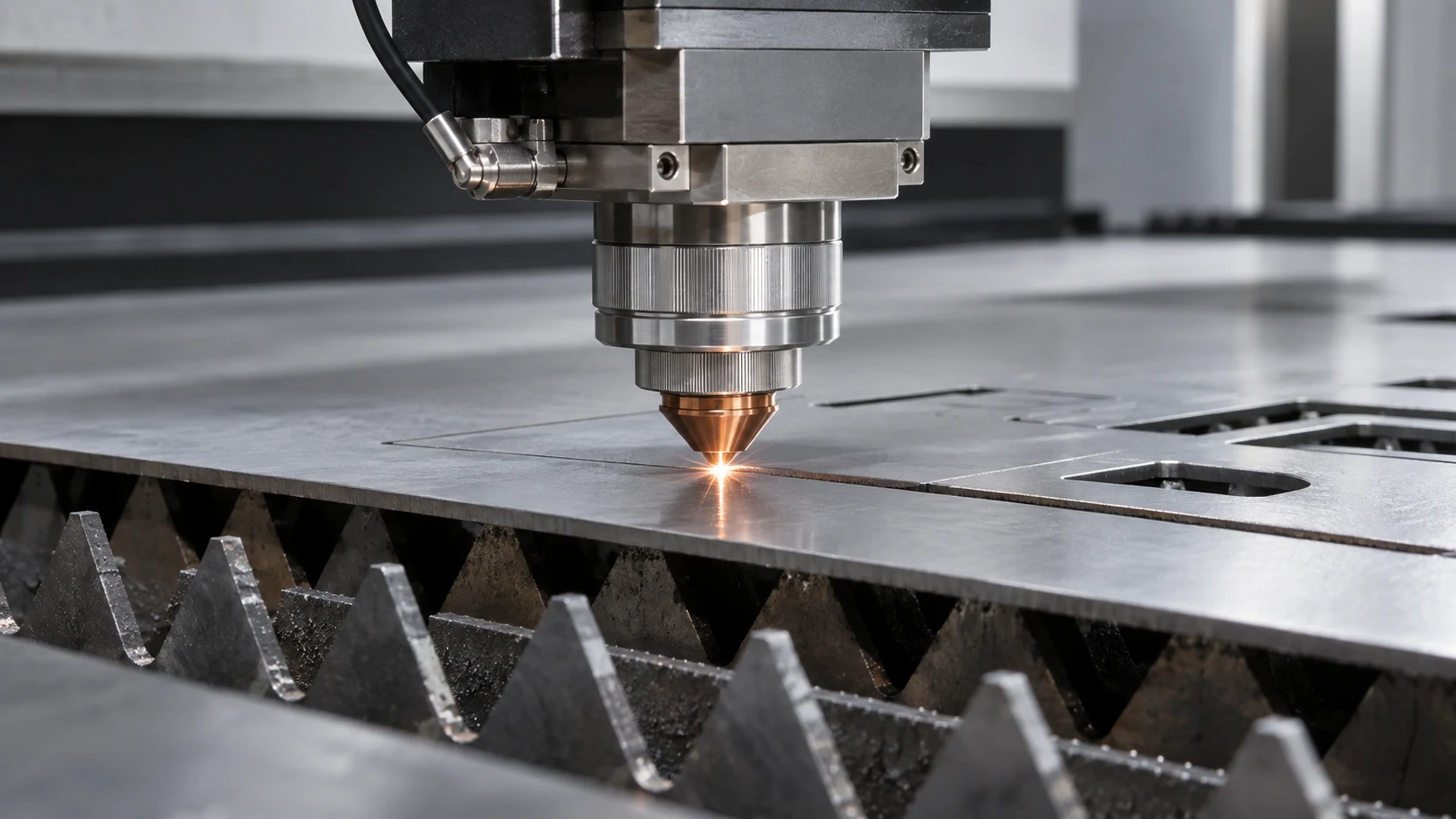 Illustrazione del contesto industriale: Taglio laser e plasma